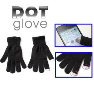 Dot Gloves of touch screen for iPhone 5, iPhone 4 & 4S, iPhone 3G/3GS, iPhone, iPad, BlackBerry(Black)