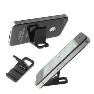 Mini Universal Phone Hard Plastic Stand Holder, For iPhone, Galaxy, Huawei, Xiaomi, LG, HTC and Other Smart Phones(Black)