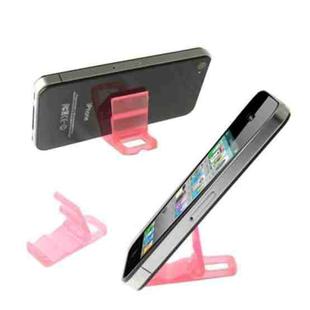 Mini Universal Phone Hard Plastic Stand Holder, For iPhone, Galaxy, Huawei, Xiaomi, LG, HTC and Other Smart Phones(Pink)