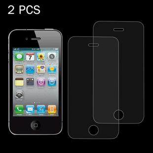 2 PCS 0.26mm 9H Surface Hardness 2.5D Explosion-proof Tempered Glass Screen Film for iPhone 4 & 4S