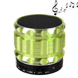 S28 Metal Mobile Bluetooth Stereo Portable Speaker with Hands-free Call Function(Green)