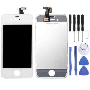 Digitizer Assembly (LCD + Frame + Touch Pad) for iPhone 4(White)