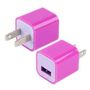 US Plug USB Charger(Magenta)