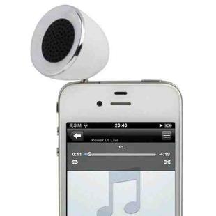 3W 3.5mm Jack Mobile Phone Speaker(White)