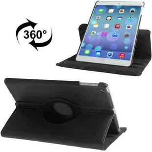 Litchi Texture 360 Degrees Rotation Leather Tablet Case with Holder for iPad Air / Air 2 / iPad 9.7 2017 / iPad 9.7 2018(Black)