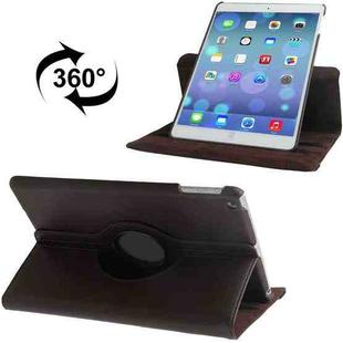 Litchi Texture 360 Degrees Rotation Leather Tablet Case with Holder for iPad Air / Air 2 / iPad 9.7 2017 / iPad 9.7 2018(Brown)
