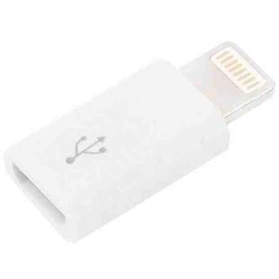 Micro 5 Pin USB to 8 Pin  Charge & Data Transfer Adapter(White)