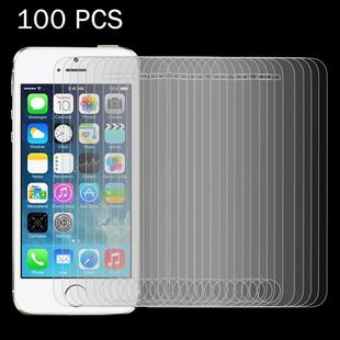 100 PCS for iPhone SE & 5 & 5S & 5C 0.26mm 9H Surface Hardness 2.5D Explosion-proof Tempered Glass Film