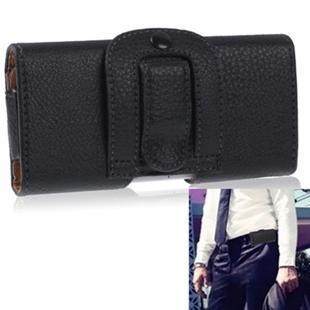 Leather Case with Clip for iPhone 5 & 5S(Black)
