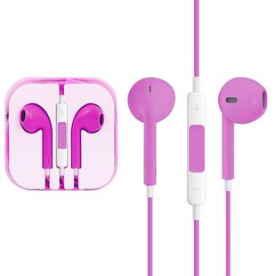 EarPods Wired Headphones Earbuds with Wired Control & Mic(Magenta)