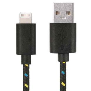 3m Nylon Netting Style USB Data Transfer Charging Cable for iPhone, iPad(Black)