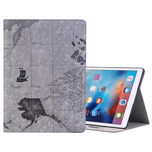 Retro World Map Pattern Leather Case with Holder & Card Slots & Wallet for iPad Air 2, Random Delivery(Grey)