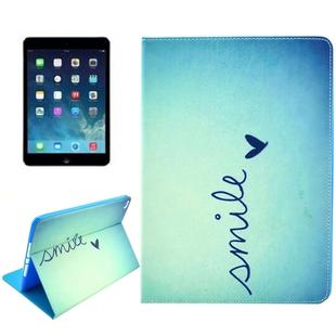 Smile Pattern Smart Leather Case with Holder & Card Slots & Wallet & Wake-up / Sleep Function for iPad Air 2 / iPad 6