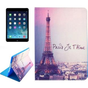 Tower Pattern Smart Leather Case with Holder & Card Slots & Wallet & Wake-up / Sleep Function for iPad Air 2 / iPad 6