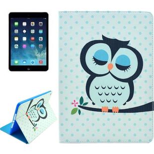 Owl Pattern Smart Leather Case with Holder & Card Slots & Wallet & Wake-up / Sleep Function for iPad Air 2 / iPad 6