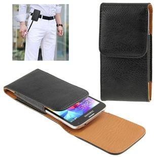 Elephant Texture Vertical Style Leather Case with Belt Clip for iPhone 6 & 6S, Galaxy S 5 / G900(Black)