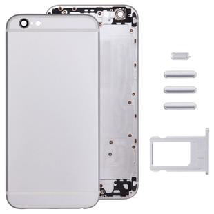 Full Assembly Housing Cover for iPhone 6, Including Back Cover & Card Tray & Volume Control Key & Power Button & Mute Switch Vibrator Key(Silver)