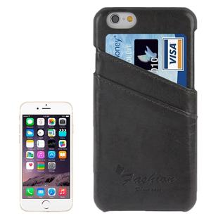 Deluxe Retro PU Leather Back Cover Case with Card Slots with Fashion Logo for iPhone 6 & 6S(Grey)