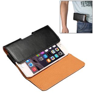 Horizontal Style Lamb Skin Texture Waist Bag with Back Splint for iPhone 6 / Galaxy S4 / S3