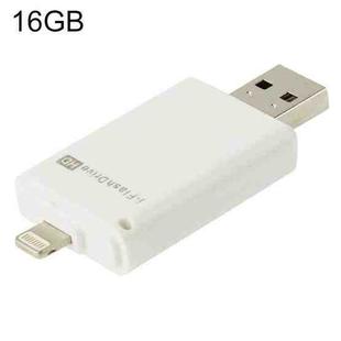 16GB i-Flash Driver HD U Disk USB Drive Memory Stick for iPhone / iPad / iPod touch(White)