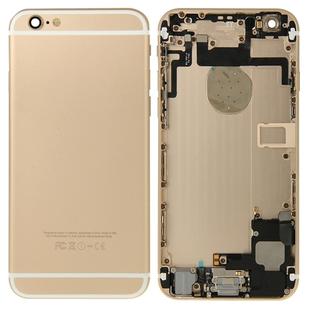 Full Housing Back Cover with Power Button & Volume Button Flex Cable & Charging Port Flex Cable & Speaker Ringer Buzzer for iPhone 6(Gold)