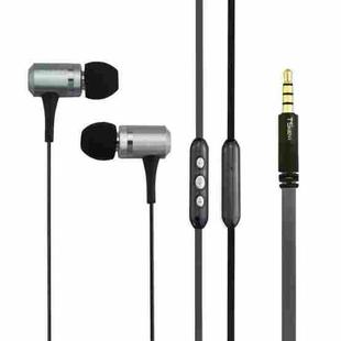 Awei-TS130Vi 3.5mm Plug Noodle Wire Style In-ear Stereo Earphone, For iPhone, Galaxy, Huawei, Xiaomi, LG, HTC and Other Smart Phones(Grey)