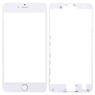 3 in 1 for iPhone 6s Plus (Front Screen Outer Glass Lens + Front Housing LCD Frame + Home Button)(Silver)