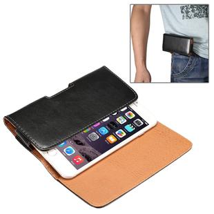 Horizontal Style Lamb Skin Texture Waist Bag with Back Splint for iPhone 6 Plus / 6S Plus / Galaxy Note 8 / Galaxy Note 4 / Note 5 / S6 Edge+ / A8