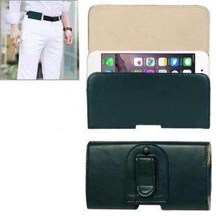 Crazy Horse Texture Horizontal Style Leather Waist Bag for iPhone 6 Plus & 6S Plus / Galaxy Note 4 / Note 3 / Note 2 / A5 & A3(Green)