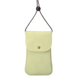 Universal Vertical PU Leather Case / Phone Leather Bag with String(Green)