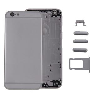 6 in 1 for iPhone 6 Plus (Back Cover + Card Tray + Volume Control Key + Power Button + Mute Switch Vibrator Key + Sign) Full Assembly Housing Cover(Grey)