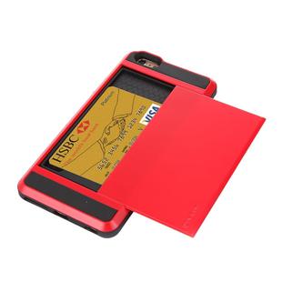 Blade PC + TPU Combination Case with Card Slot for iPhone 6 Plus & 6S Plus(Red)