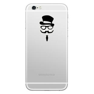 Hat-Prince Gentleman Pattern Removable Decorative Skin Sticker for  iPhone 8 & 8 Plus,iPhone 7 & 7 Plus  , iPhone 6s & 6s Plus, iPhone 6 & 6 Plus