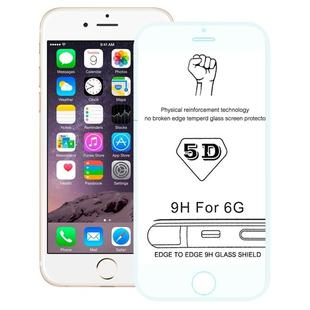 5D Full Screen Tempered Glass Film for iPhone 6 Plus(White)