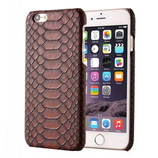 For iPhone 6 Plus & 6s Plus Snakeskin Texture Hard Back Cover Protective Back Case(Brown)