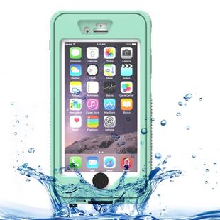Waterproof Dustproof Shockproof Crushproof Noctilucent Protective Case with Holder for iPhone 6 & 6S(Green)