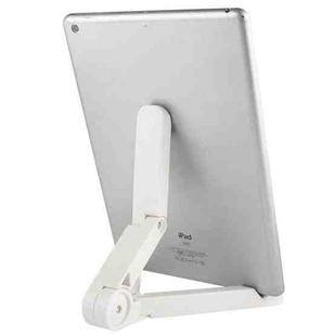 Piega Portatile Stand, Fold up Stand, For iPad, Galaxy, Huawei, Xiaomi, LG and Other 7 inch to 10 inch Tablet(White)
