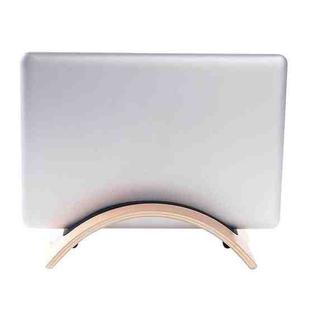 Superior Curved Wooden Stand Holder For Tablet PC & Laptop(Coffee)