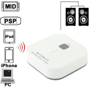 Mini Bluetooth Music Receiver / Music Partner, Size: 54 x 54 x 17mm, For iPhone 5 / iPhone 4 & 4S / iPad mini 1 / 2 / 3 / New iPad / Samsung / HTC / Other Bluetooth Phones & PC(White)