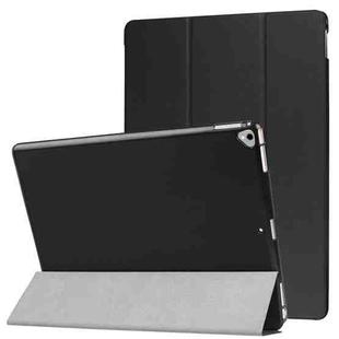 Custer Texture Horizontal Flip Smart Leather Case with 3-folding Holder  & Sleep / Wake-up Function for iPad Air 13 2024 / Pro 12.9 inch 2017 / 2015(Black)