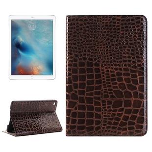 Crocodile Texture Horizontal Flip Leather Case with Holder & Card Slots & Wallet for iPad Pro 12.9 inch(Brown)