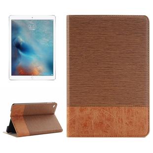 Cross & Sheepskin Texture Horizontal Flip Leather Case with Holder & Card Slots & Wallet for iPad Pro 12.9 inch(Coffee)