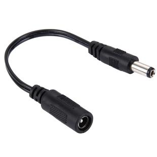 5.5 x 2.1mm DC Female to 5.5 x 2.5mm DC Male Power Connector Cable for Laptop Adapter, Length: 15cm(Black)