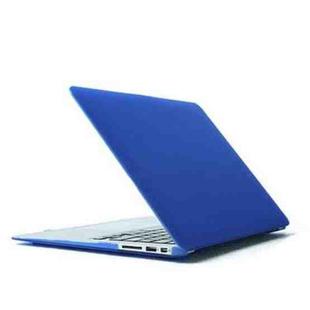 For MacBook Air 13.3 inch A1466 2012-2017 / A1369 2010-2012 Laptop Crystal Hard Protective Case(Dark Blue)