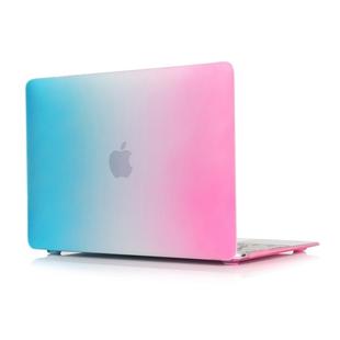 Rainbow Series Colorful Hard Shell Plastic Protective Case for Macbook 12inch (Pink + Blue)