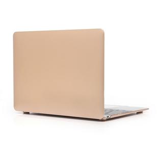 Metal Texture Series Hard Shell Plastic Protective Case for Macbook 12inch(Gold)