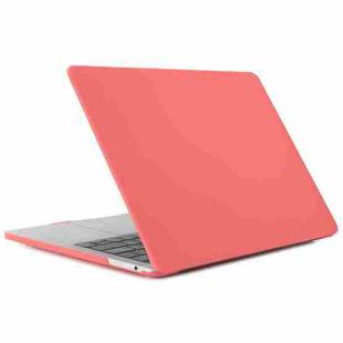 Laptop Translucent Frosted Hard Plastic Protective Case for Macbook 12 inch(Coral Red)