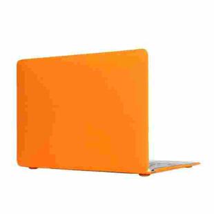 Laptop Translucent Frosted Hard Plastic Protective Case for Macbook 12 inch(Orange)