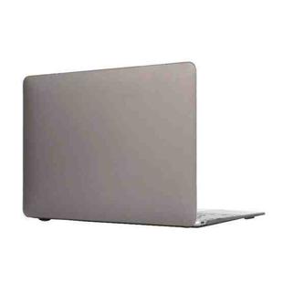 Laptop Translucent Frosted Hard Plastic Protective Case for Macbook 12 inch(Grey)