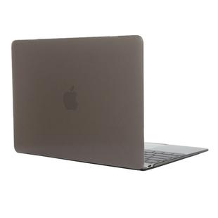 Colored Transparent Crystal Hard Protective Case for Macbook 12 inch(Grey)